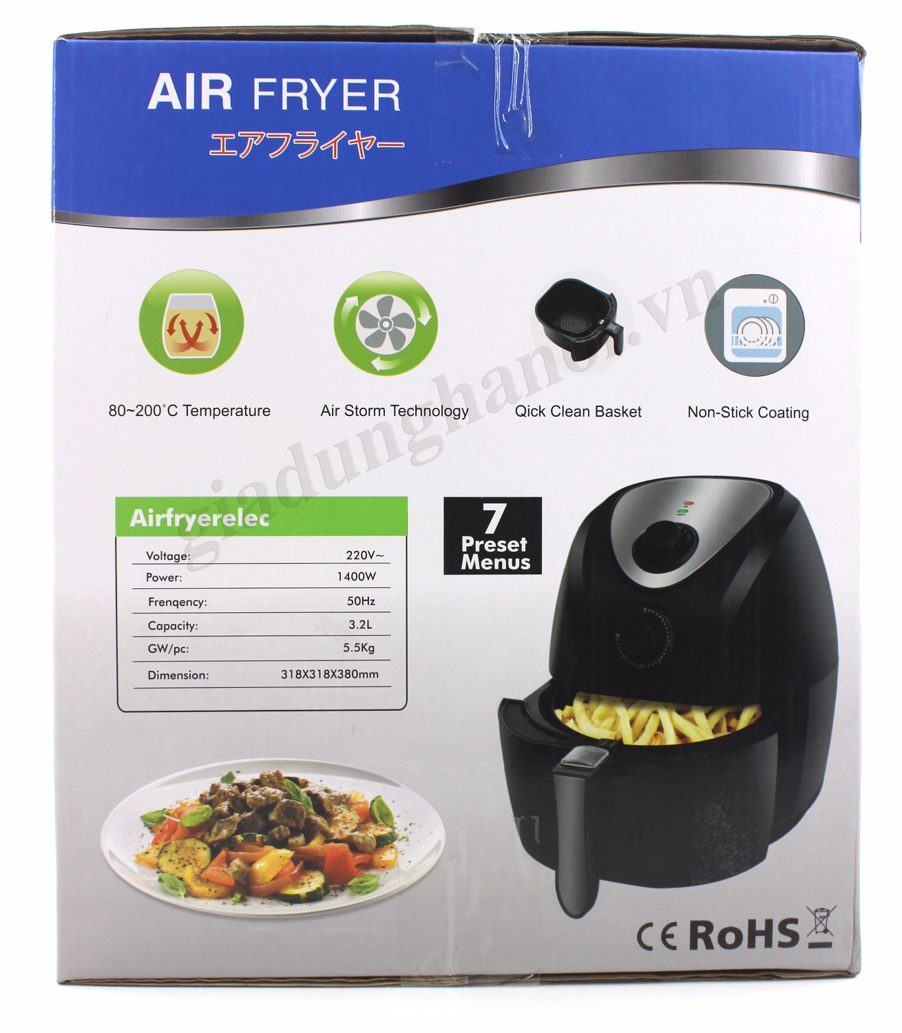 nồi chiên không dầu holtashi TCF 305R gia dụng hà nội 1