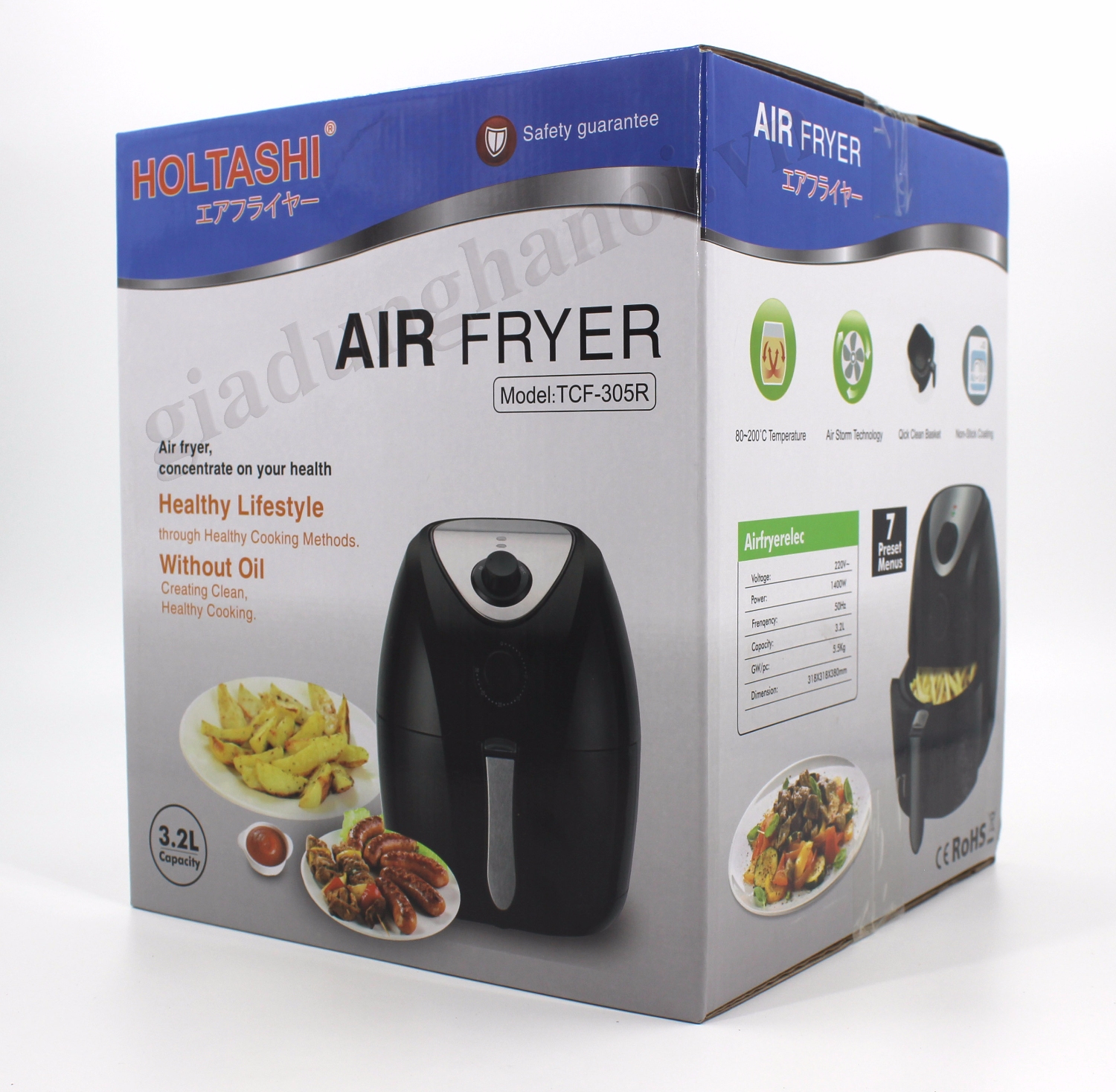 nồi chiên không dầu holtashi TCF 305R gia dụng hà nội