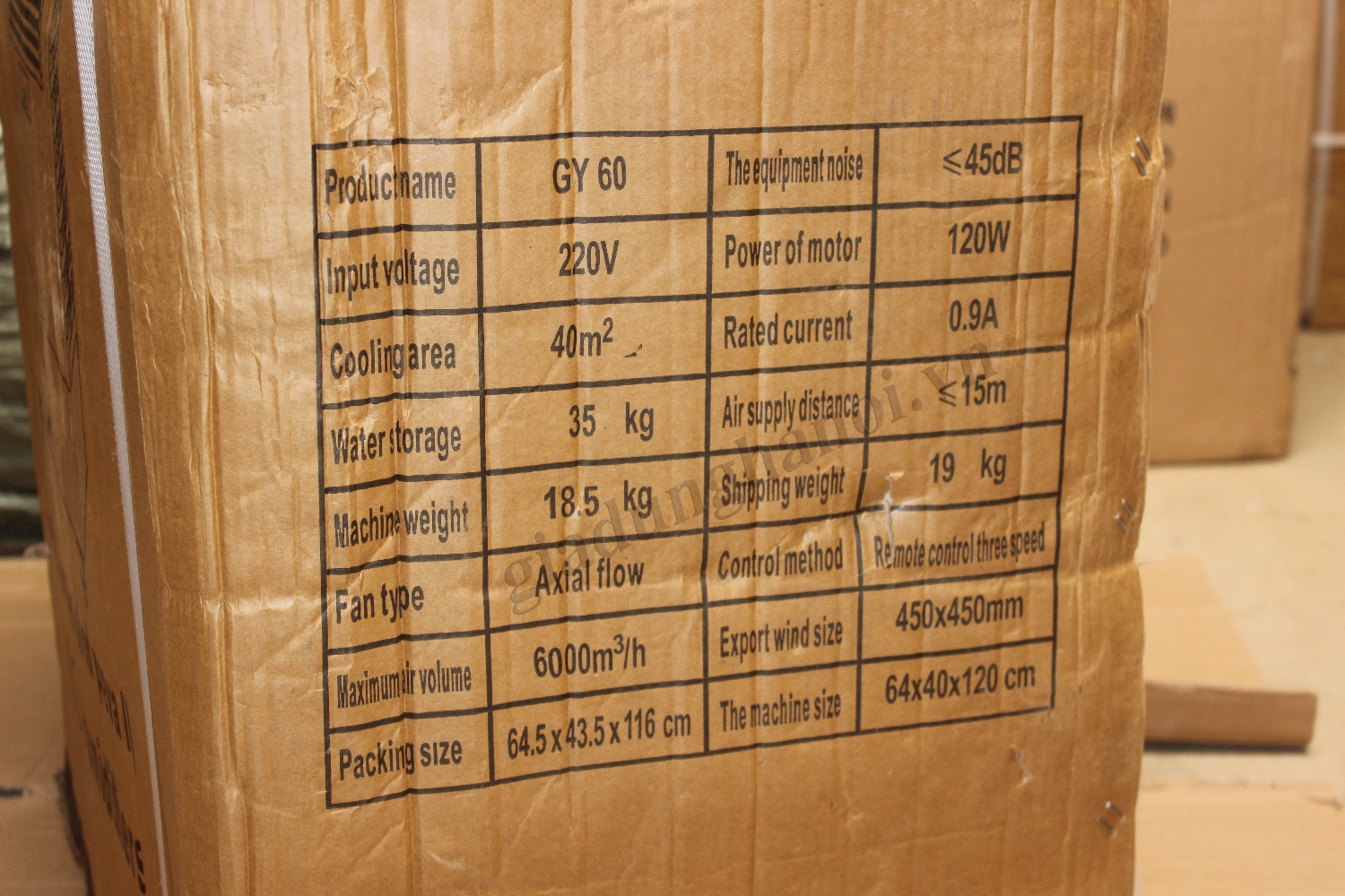 Quạt điều hòa GY 60 gia dụng hà nội 1